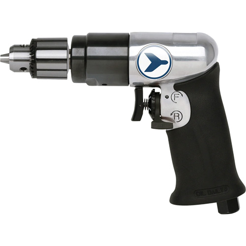 AD38VSRK Perceuse pneumatique &agrave; vitesse variable, 6 pi³/min, 1/4" NPT, 82 dBA, 3/8" mandrin, Avec cl&eacute; Equipex
