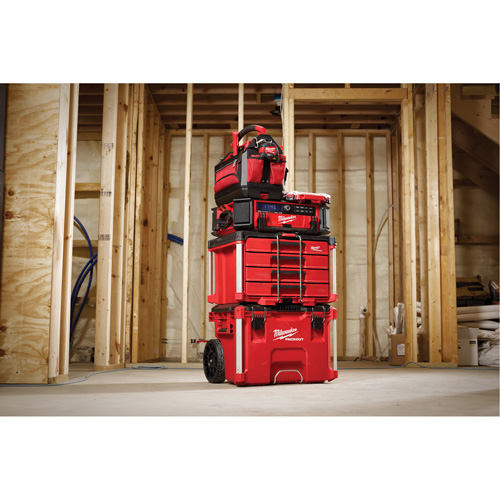 PackOut 4-Drawer Tool Box, 16-3/10" x 22-1/5" x 14-3/10", Red Equipex