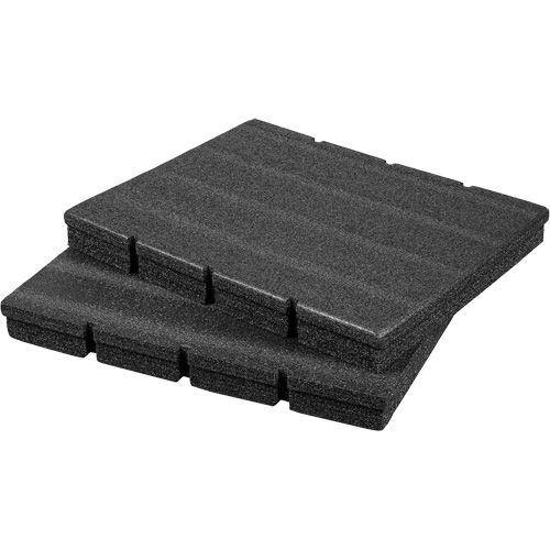 D&eacute;coupes en mousse personnalisables pour les tiroirs des boîtes &agrave; outils PackOut Equipex