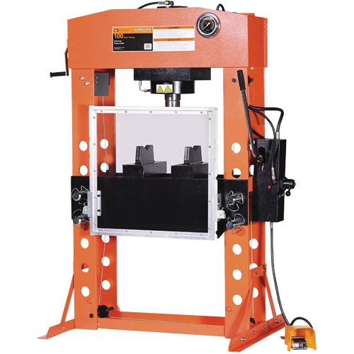 Super Heavy-Duty Shop Presses, 100 tons Capacity Equipex
