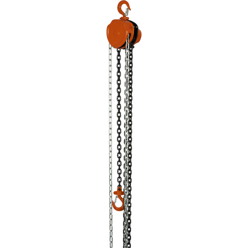 Palans &agrave; chaîne s&eacute;rie VHC, Lev&eacute;e 10', Cabacit&eacute; 1100 lb (0,5 tonne), Chaîne en Acier alli&eacute; Equipex