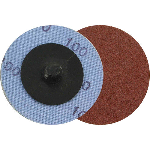 Support en tissu pour disques de ponçage pour rectifieuses — pour l'acier, 2" dia., Grain 100, Oxyde d'aluminium Equipex