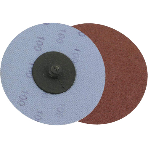 Support en tissu pour disques de ponçage pour rectifieuses — pour l'acier, 3" dia., Grain 36, Oxyde d'aluminium Equipex