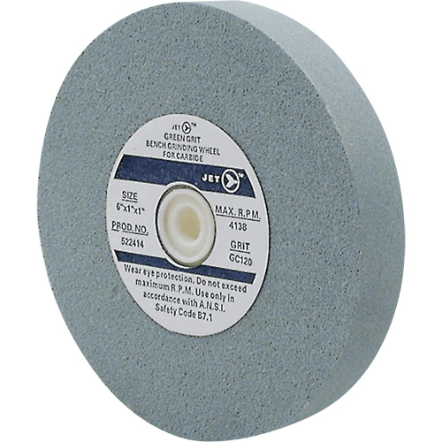 GC675C Bench Grinding Wheels, 6" x 3/4", 1" Arbor, Silicon Carbide Equipex