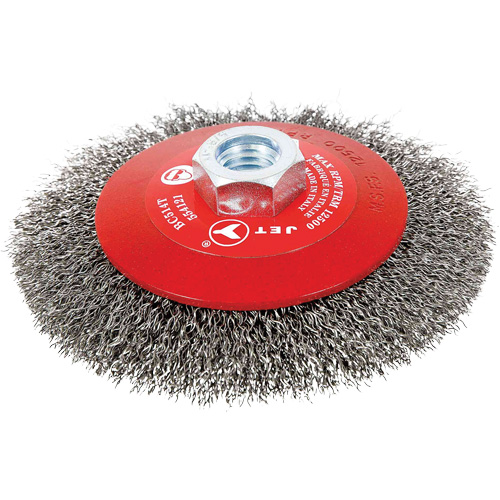 BC615T Brosses coniques &agrave; fils cr&ecirc;p&eacute;s pour meuleuses angulaires Equipex