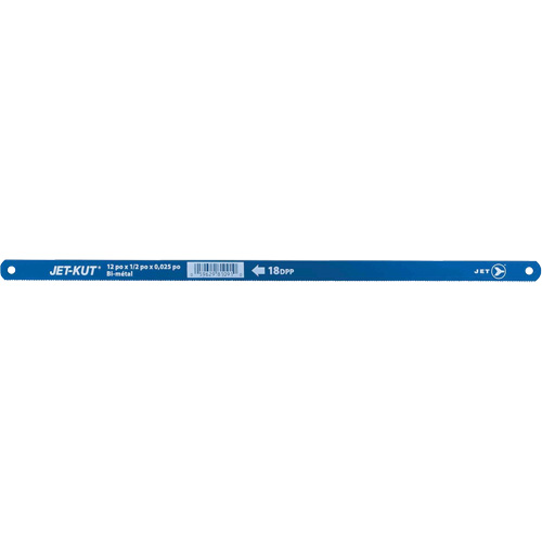 Hacksaws Replacement Blades, Bi-Metal/High Speed Steel, 12" L, 18 TPI Equipex