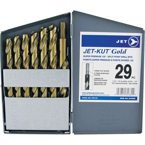 GF29RS Jeu de forets, 29 morceaux, Acier alli&eacute; Equipex