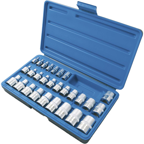 SS328TS External Socket Sets, Torx&reg;, 1/2"/1/4"/3/8" Drive, 28 Pcs Equipex