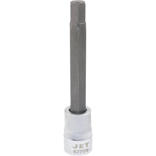 Tr&egrave;s longues douilles &agrave; embout, Hexagonale, 7 mm x 4" lo, Prise 3/8" Equipex