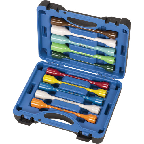 JTLS-1210S Torque Limiting Socket Sets, 1/2" Drive, 65 ft-lbs./80 ft-lbs./100 ft-lbs./120 ft-lbs./140 ft-lbs./45 ft-lbs./135 ft-lbs. Torque, Multiple Equipex