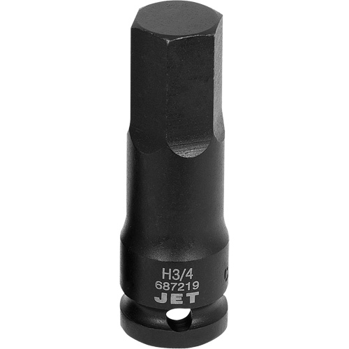 Impact Socket Bits, Hex, 3/4" x 1/2" Drive Equipex