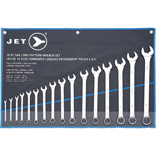 LCWS-16S Jeux de cl&eacute;s combin&eacute;es longues, Combinaison, 16 morceaux, Imp&eacute;rial Equipex