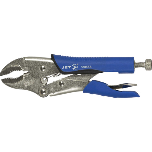 J7WRG Curved Jaw Locking Pliers, 7" Length, Curved Jaw Equipex