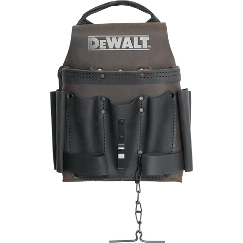 Electrician Tool Pouch, Multiple Tool Holder, Leather, 8 Pockets Equipex
