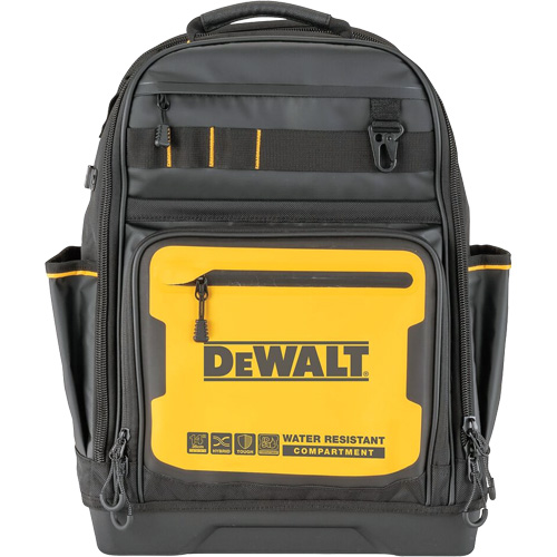PRO Backpack, 13-3/4" L x 7-3/4" W, Black/Yellow Equipex
