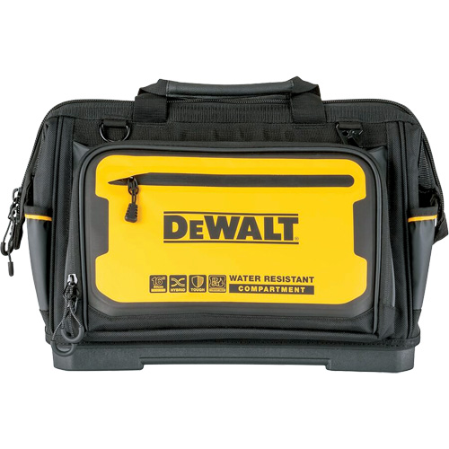 16” PRO Open Mouth Tool Bag, 31 Pockets, Black/Yellow Equipex