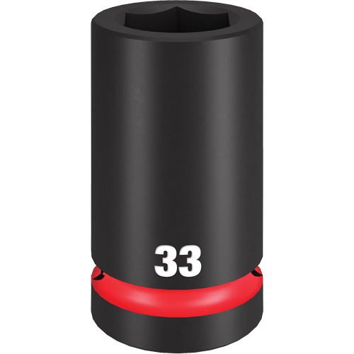 Shockwave Impact Duty Socket, Impact, 33 mm, 1" Drive, 6 Points, Deep Equipex