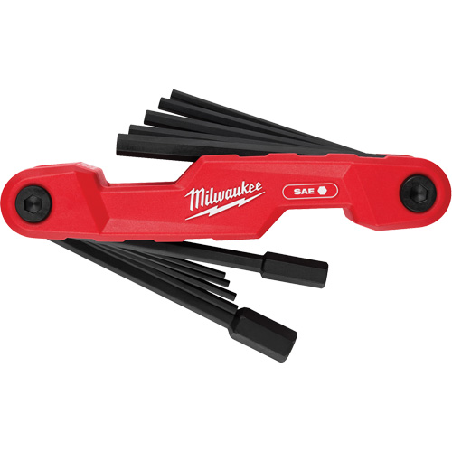Electrician's SAE Folding Hex Key Set, 11 Pcs., Imperial Equipex