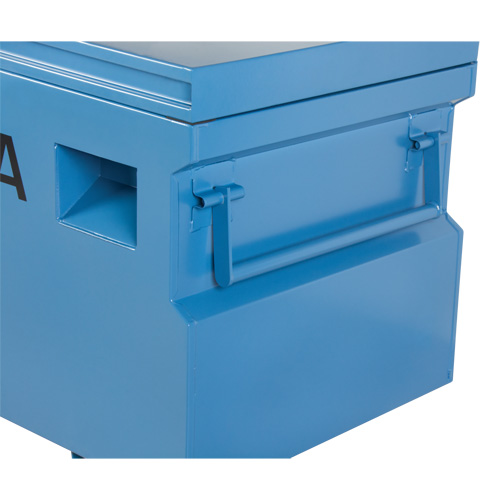 Jobsite Tool Box, 48" x 24" x 27-3/5", Steel, Blue Equipex