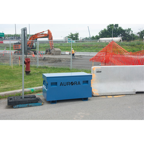 Jobsite Tool Box, 48" x 24" x 27-3/5", Steel, Blue Equipex