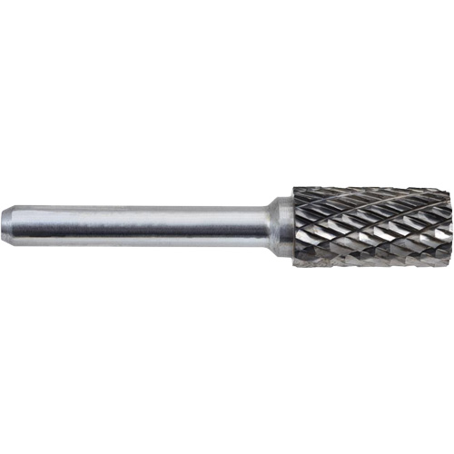 A3-DC JET-KUT&reg; GP Cylindrical Shape Carbide Bur, 3/8" Dia., V Shank Equipex