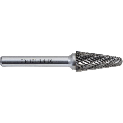 L4-DC Fraise conique 9 JET-KUT (embout rayon), 1/2" dia. Equipex