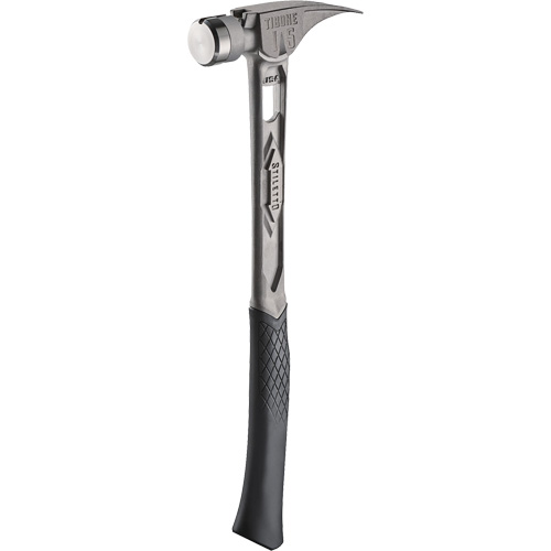 Marteau de charpente en titane lisse TIBONE, 15 oz, Prise en Acier plein, 17-17/50" lo Equipex