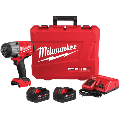 Cl&eacute; &agrave; choc &agrave; couple &eacute;lev&eacute; M18 Fuel avec ensemble d'anneau &agrave; friction, 18 V, Mandrin 1/2" Equipex