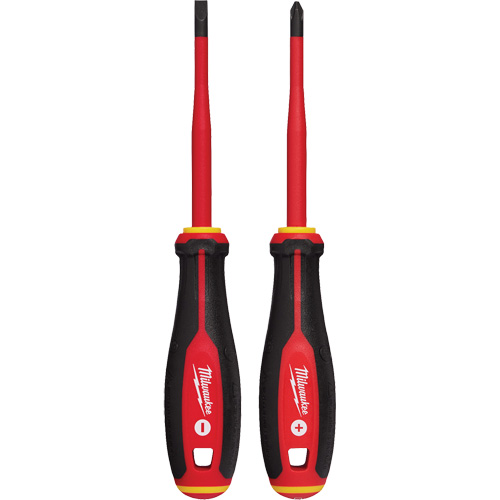 Insulated Slim Tip Screwdriver Set, 2 Pcs., Magnetic Equipex