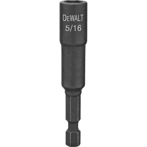 Impact Ready Magnetic Nut Driver, Hex, 1/4" Tip, 5/16" Drive Size, 2-9/16" Length Equipex