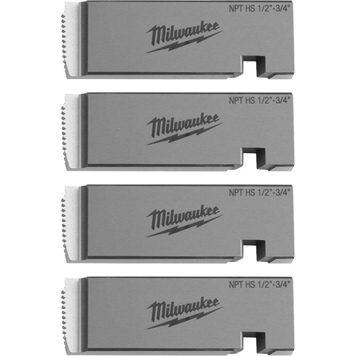 NPT Universal Pipe Threading Dies, For Pipe Size 1/2"-3/4", High Speed Steel Equipex