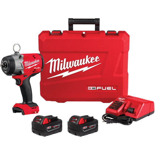 Cl&eacute; &agrave; choc &agrave; couple &eacute;lev&eacute; M18 Fuel avec ensemble de cheville d'arr&ecirc;t, 18 V, Mandrin 1/2" Equipex