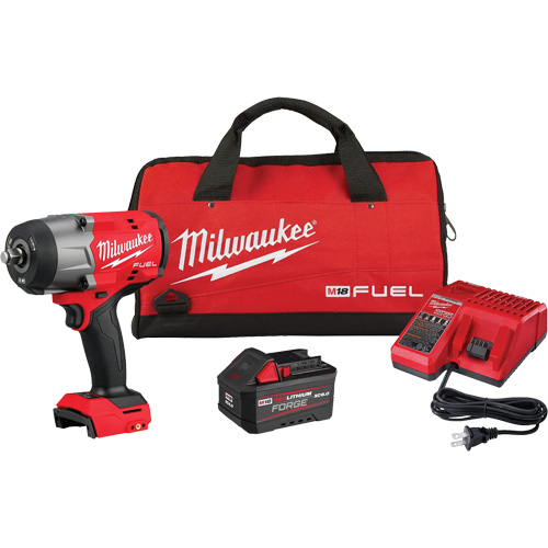 Cl&eacute; &agrave; choc &agrave; couple &eacute;lev&eacute; M18 Fuel avec ensemble d'anneau &agrave; friction Redlithium Forge, 18 V, Mandrin 1/2" Equipex