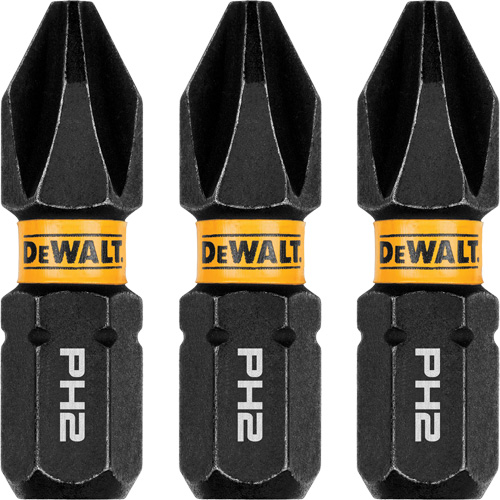 3-Piece FLEXTORQ&reg; Impact Screwdriving Bits, Phillips, #2, 1/4" Drive Equipex