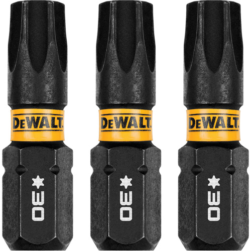 3-Piece FLEXTORQ&reg; Impact Screwdriving Bits, Torx, T-30, 1/4" Drive Equipex