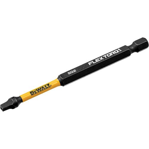 FLEXTORQ&reg; Impact Ready Screwdriver Bit, Square, #2 Tip, 1/4" Drive Size, 3-1/2" Length Equipex