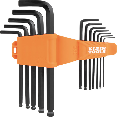 L-Style Ball-End Hex Key Wrench Set, 12 Pcs., Imperial Equipex