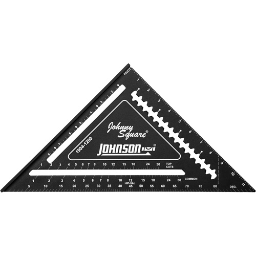 12" Johnny Square&reg; Professional Easy-Read Rafter Square Equipex