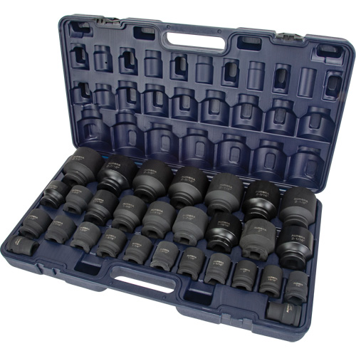 SAE Socket Set, 29 Pcs, Impact, 3/4" Drive Size Equipex