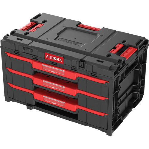 Arx&reg; 3-Drawer Toolbox, 23-1/10" x 15" x 13-2/5", Black Equipex