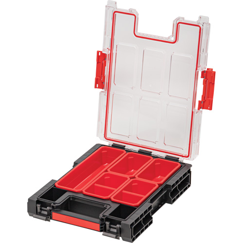 Arx Medium Organizer with Bins, 10-3/10" x 14-3/10" x 3", Black Equipex
