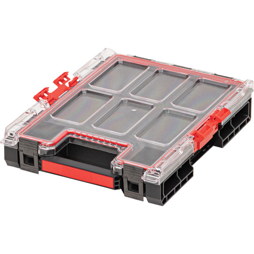 Organisateur moyen avec cloisons en mousse &agrave; plusieurs couches Arx, 10-3/10" x 14-3/10" x 3", Noir Equipex