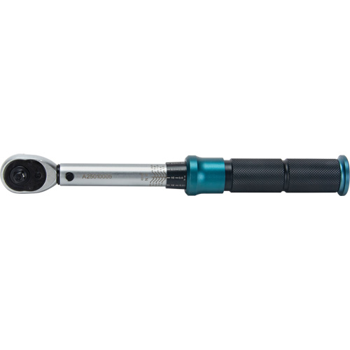 72-Tooth Torque Wrench, Click, 1/4" Square Drive, 20 - 200 in-lbs. Equipex