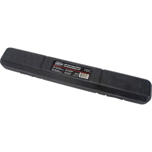 72-Tooth Torque Wrench, Click, 3/8" Square Drive, 10 - 100 ft-lbs. Equipex