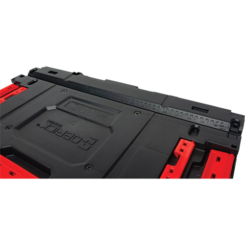 Boîte &agrave; outils Arx &agrave; un tiroir, 11-1/5'' la x 18-3/10" p x 9-1/10" h, Noir/Rouge Equipex