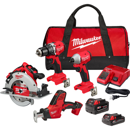 Trousse combin&eacute;e 4 outils, Lithium-ion, 18 V Equipex