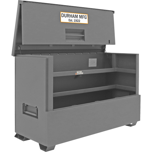 Coffre de style piano pour le chantier de 57,4 pi3, 72-7/16" la x 33-7/8" p x 49-7/16" h, Gris Equipex
