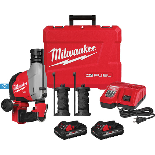 Fuel Overhead Rotary Hammer with Integrated Dust Extraction, 18 V, 5/8", 1310 RPM Equipex