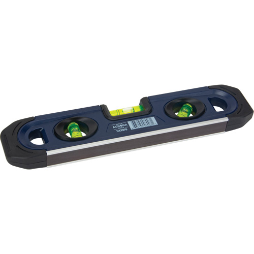 Torpedo Level, 9" L, 3 Vials, Magnetic Equipex