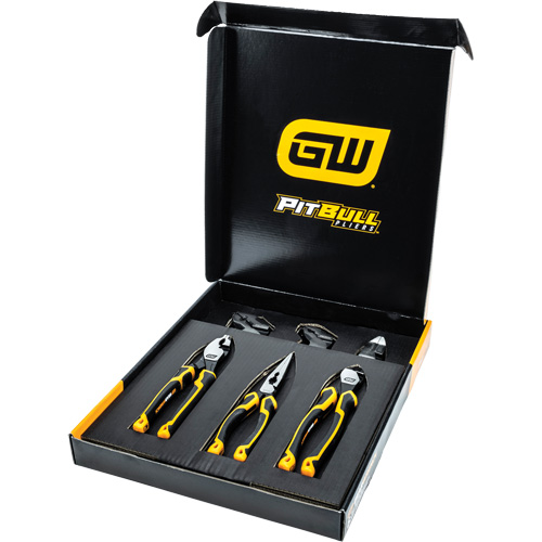 PITBULL Dual Material Mixed Plier Set, 6 Pieces Equipex
